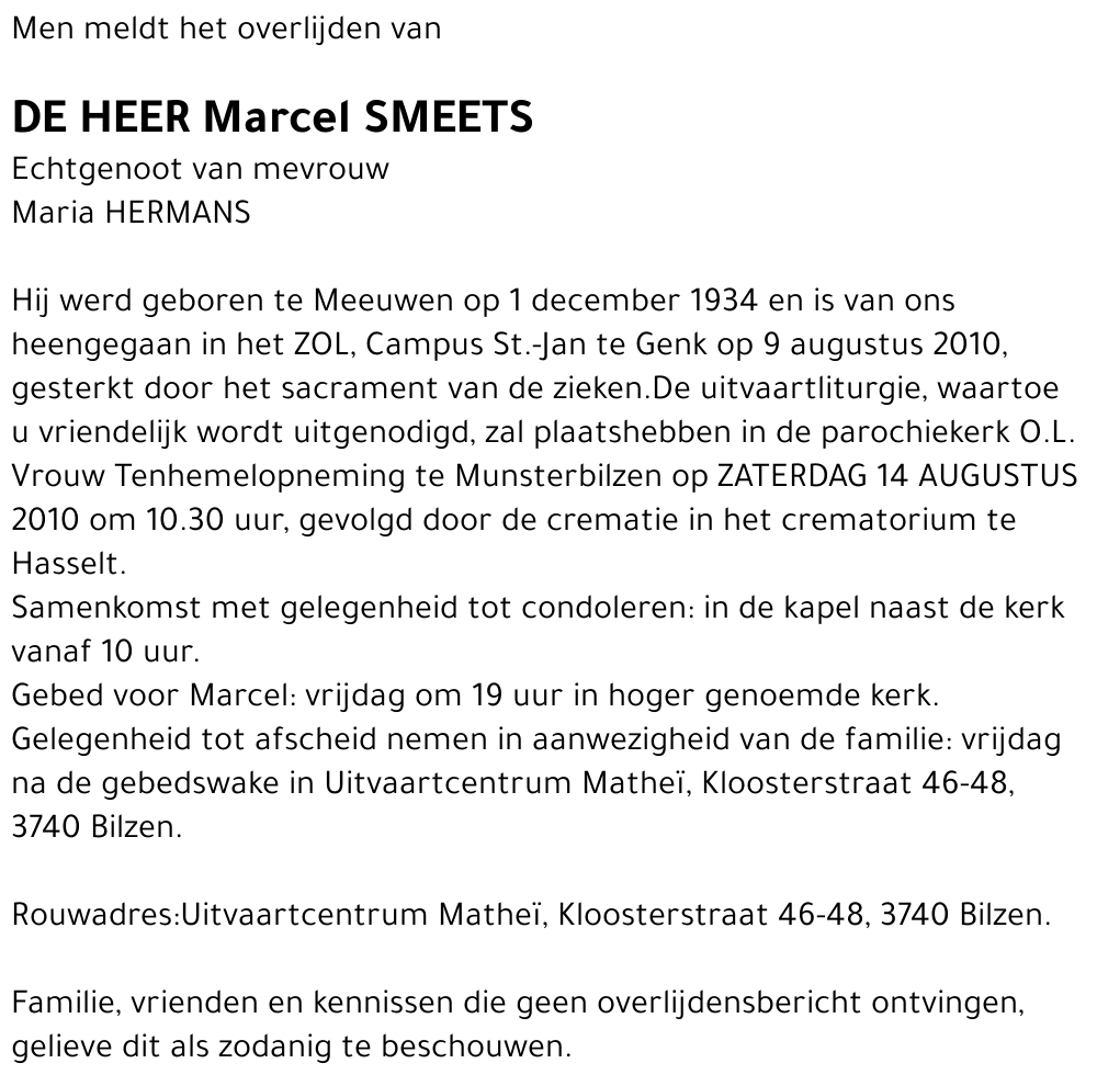 Marcel SMEETS