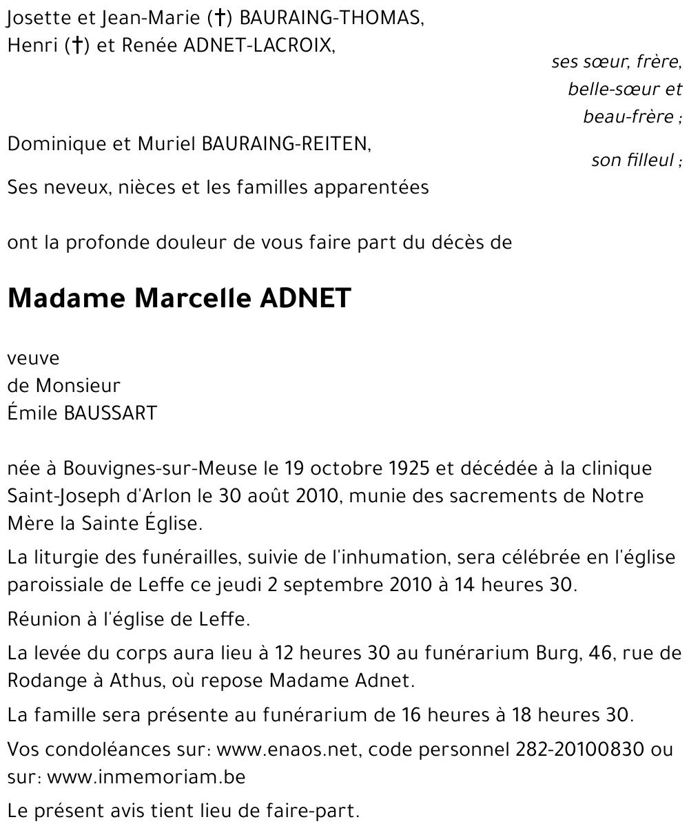 Marcelle ADNET