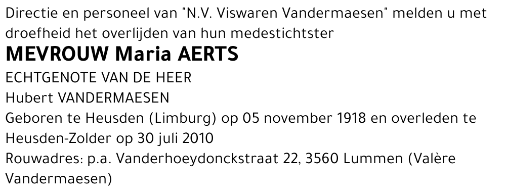 Maria Aerts