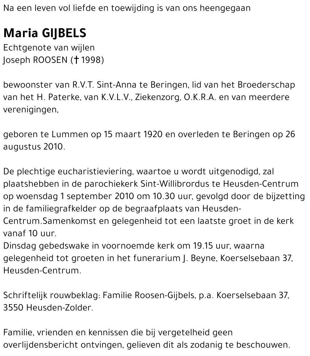 Maria Gijbels