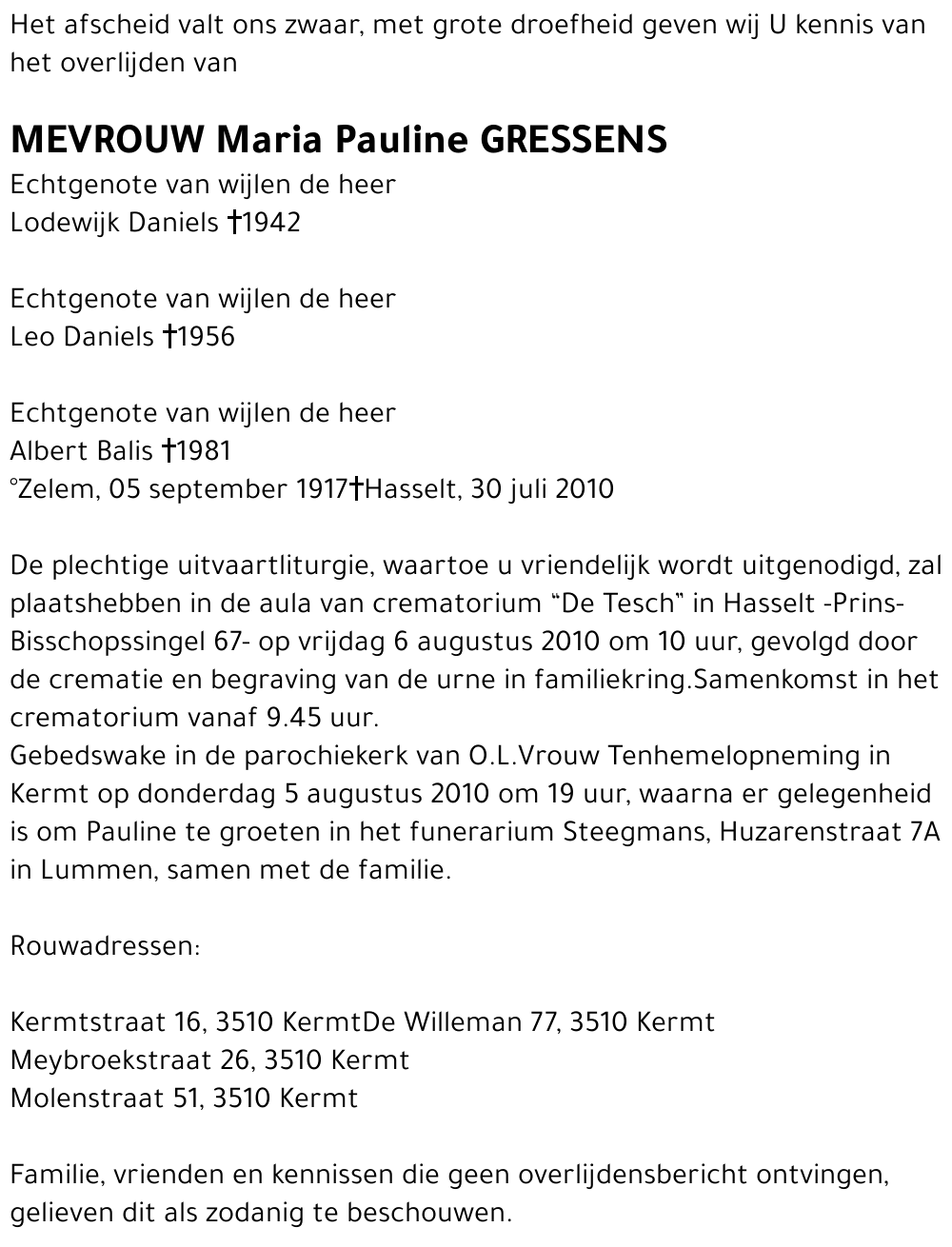 Maria Pauline Gressens