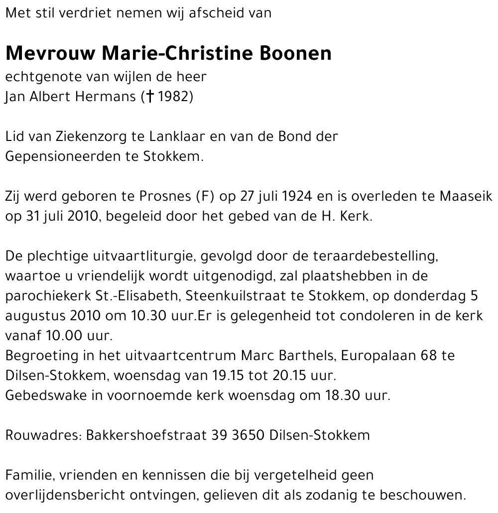 Marie-Christine Boonen
