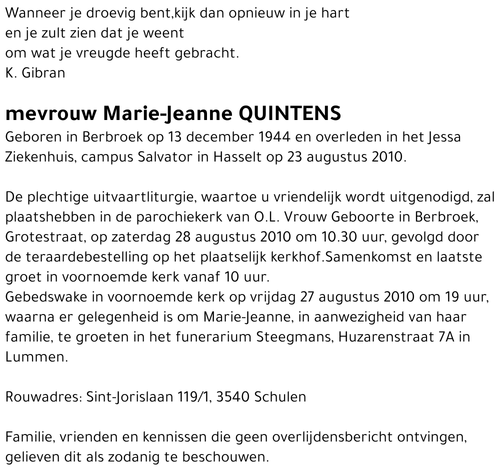 Marie-Jeanne Quintens