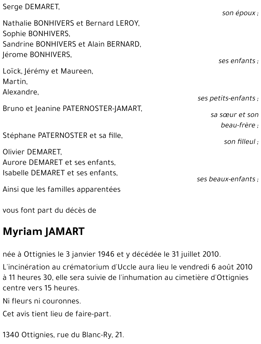 Myriam JAMART