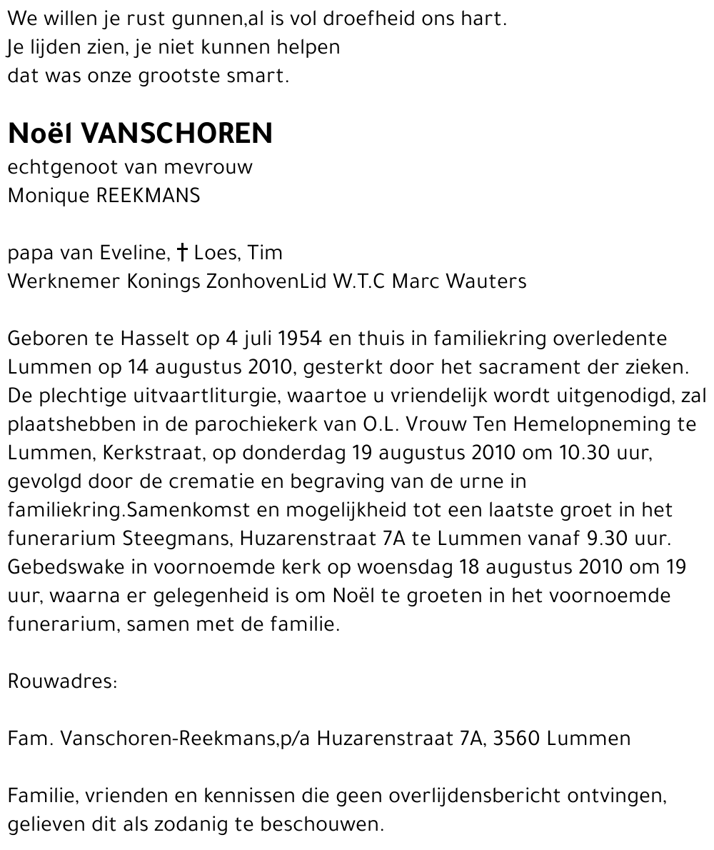 Noël Vanschoren