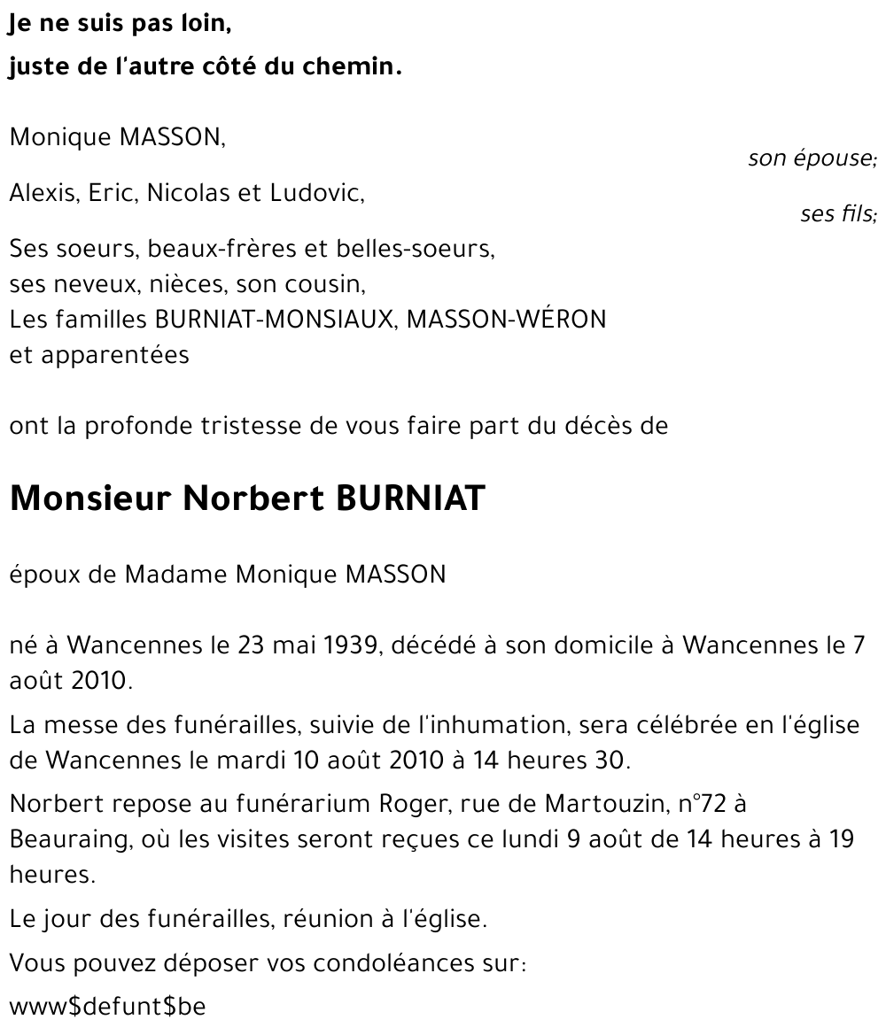 Norbert BURNIAT