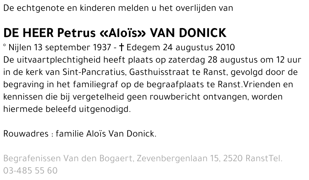 Petrus Van Donick