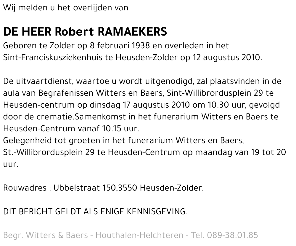Robert Ramaekers