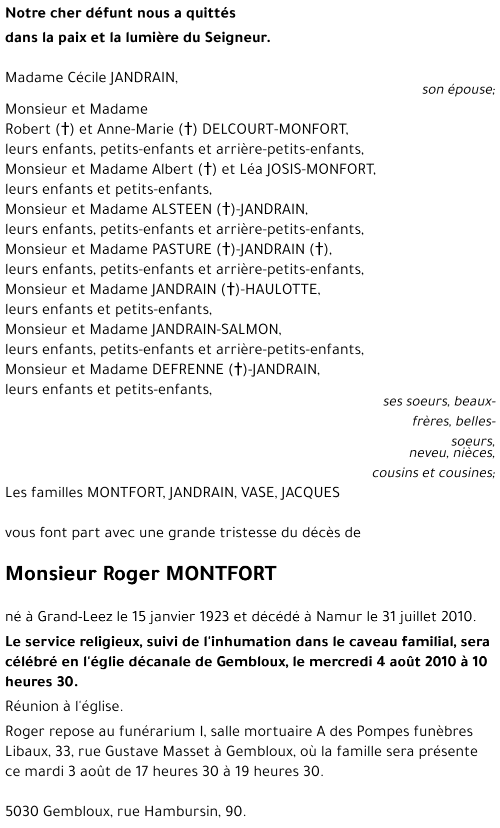 Roger MONTFORT