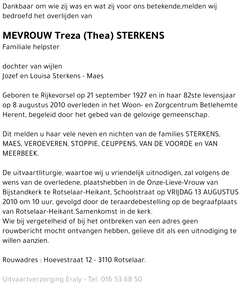 Treza Sterkens