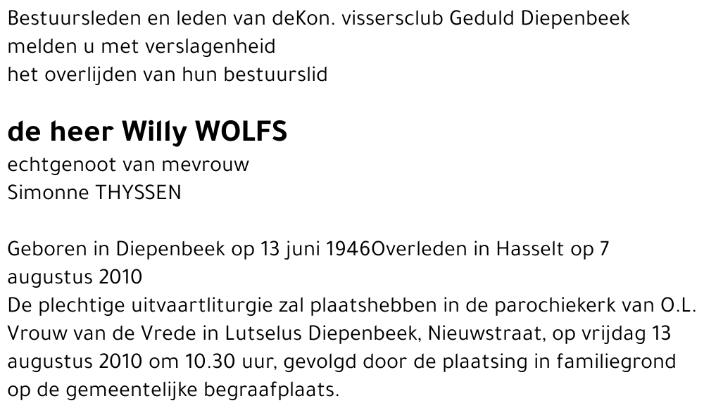 Willy Wolfs