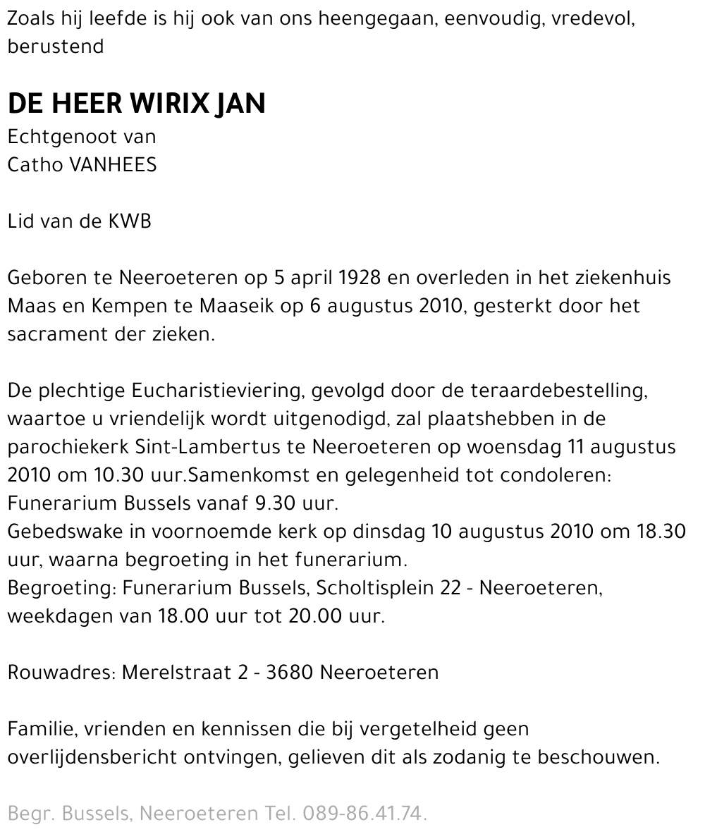 WIRIX Jan