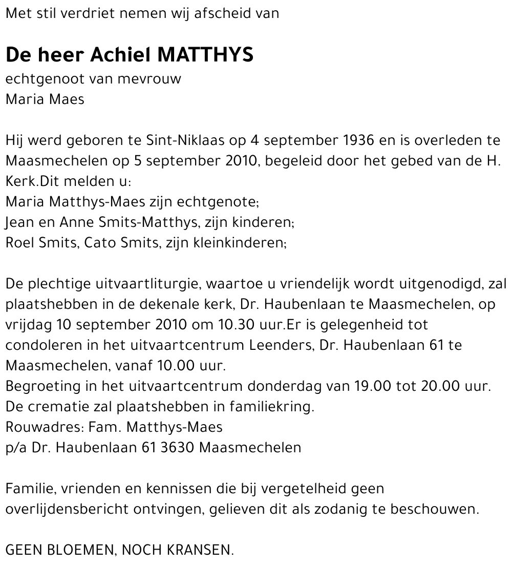 Achiel Matthys
