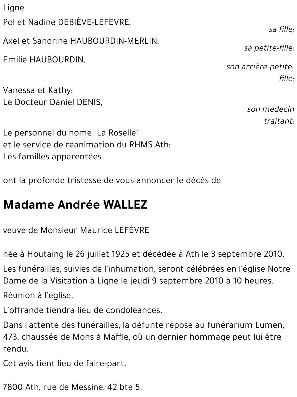 Andrée Wallez