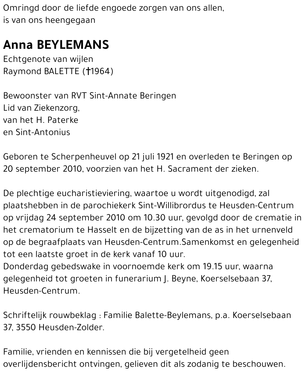 Anna Beylemans