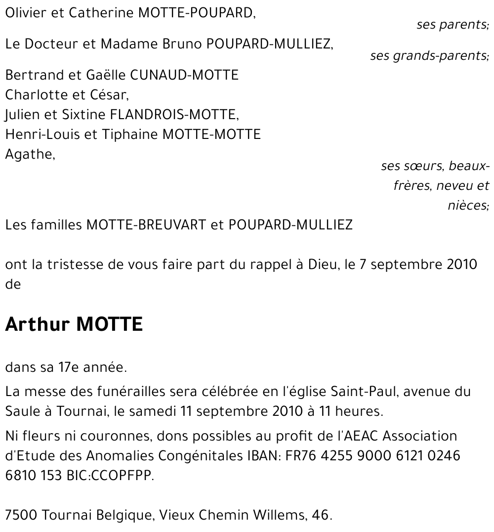 Arthur MOTTE