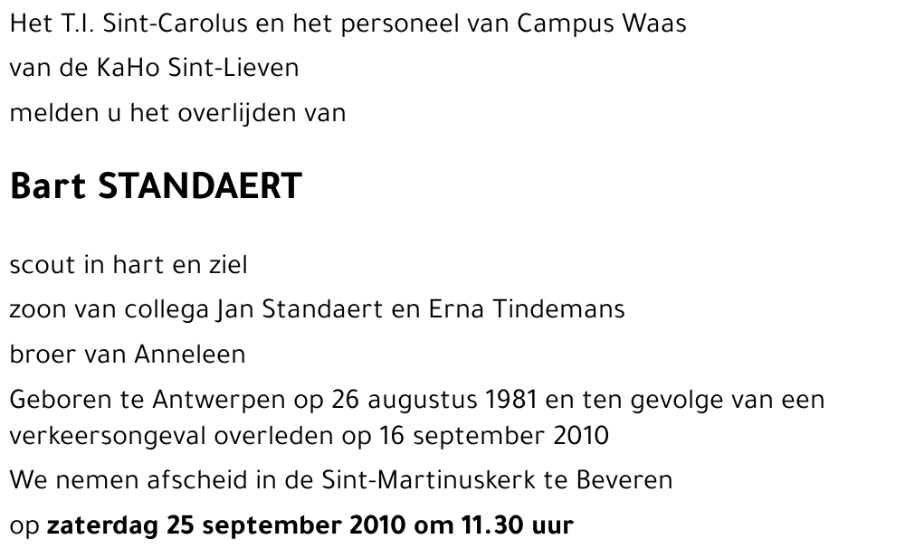 Bart STANDAERT