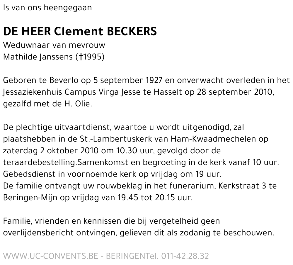 Clement Beckers