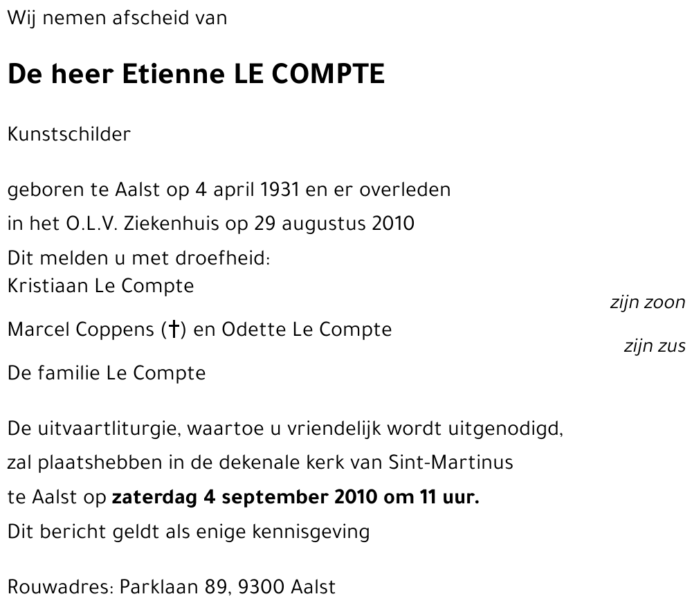 Etienne LE COMPTE