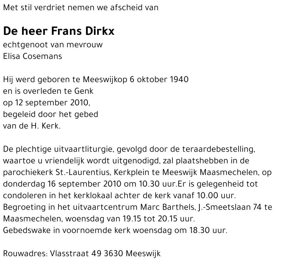 Frans Dirkx