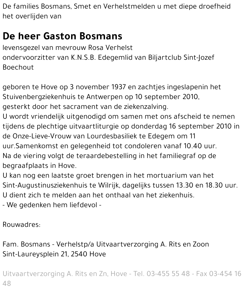 Gaston Bosmans