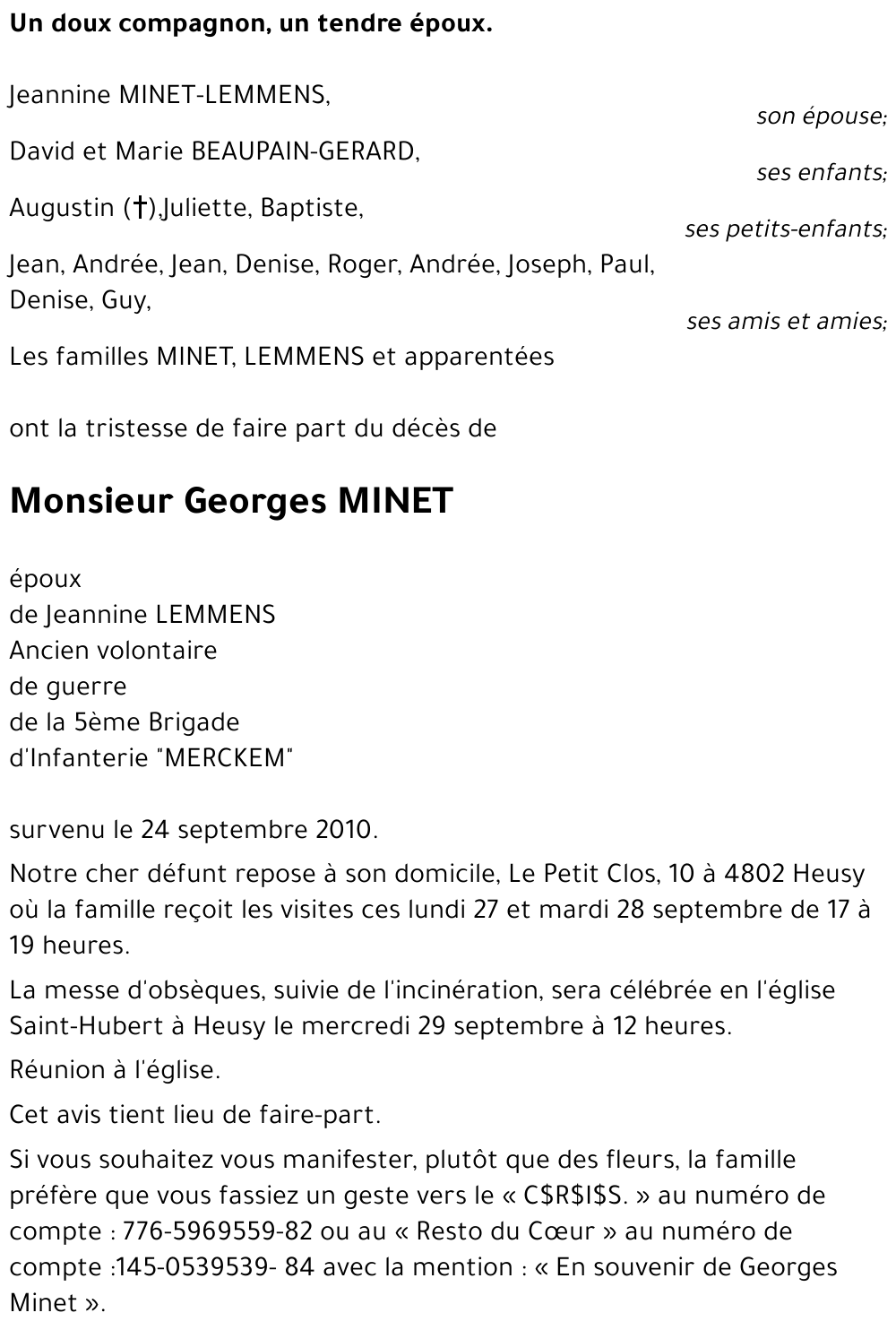 Georges MINET