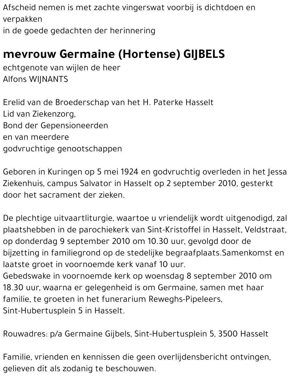 Germaine Gijbels