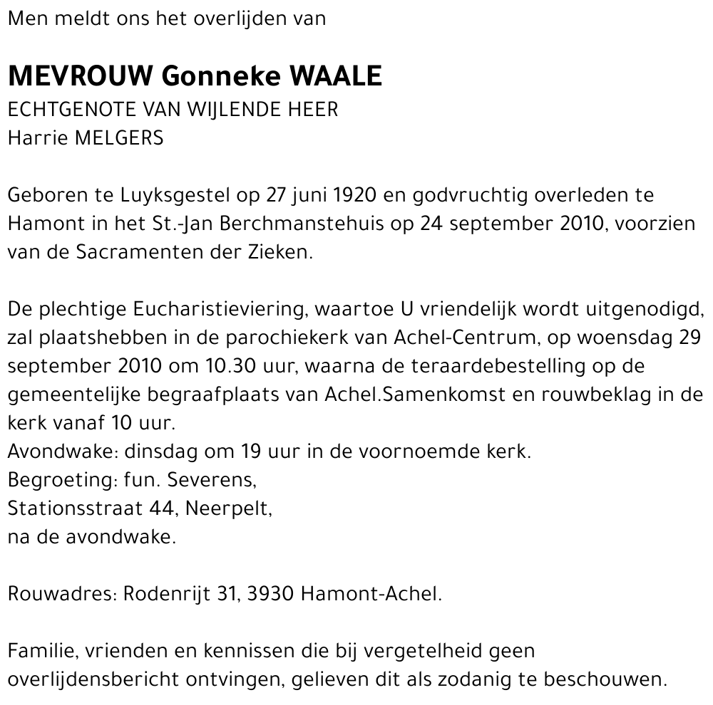Gonneke Waale