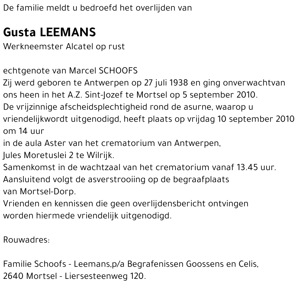 Gusta Leemans