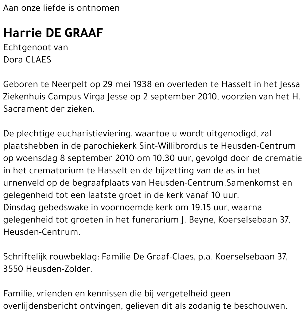 Harrie De Graaf