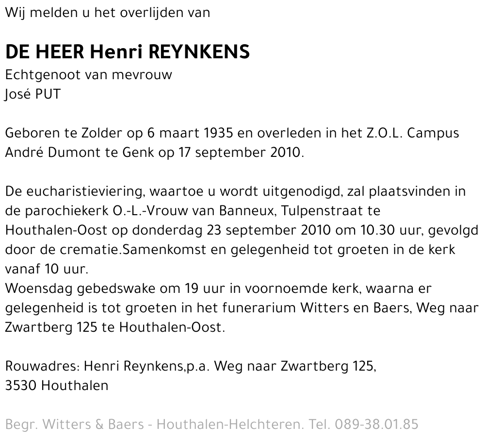 Henri Reynkens