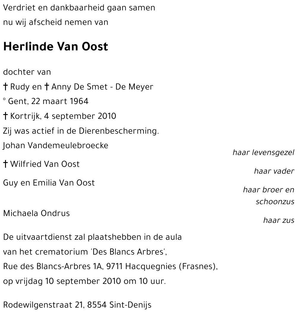Herlinde Van Oost
