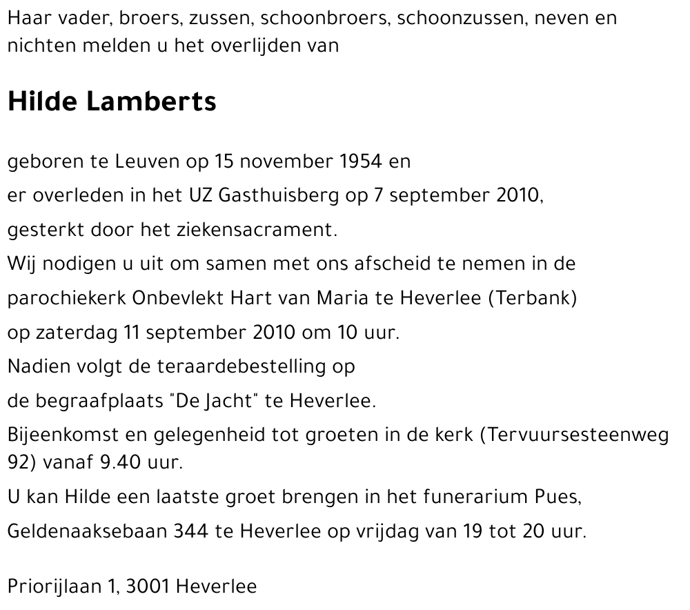 Hilde Lamberts