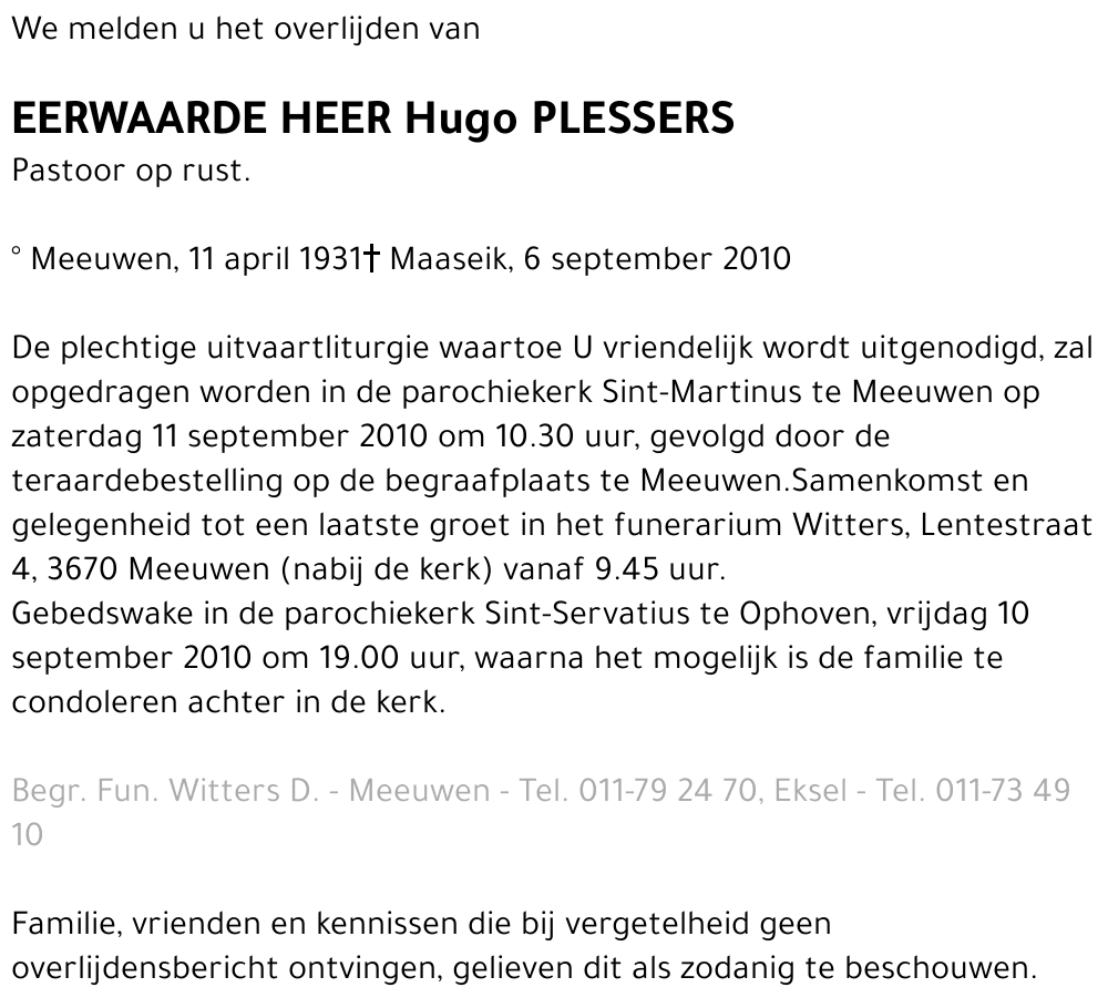 Hugo Plessers