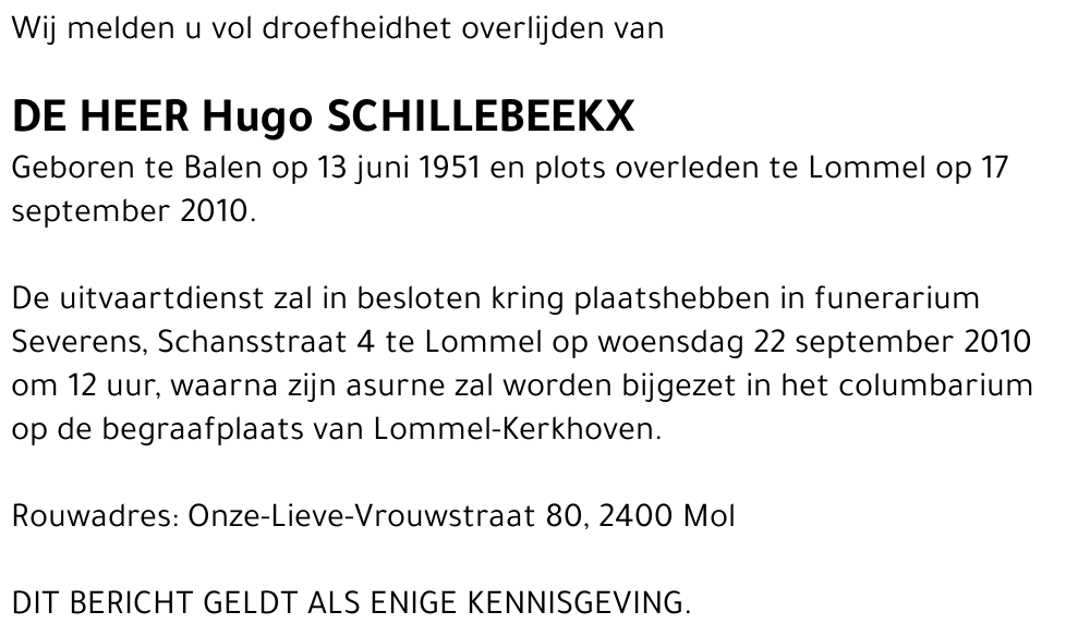 Hugo Schillebeekx