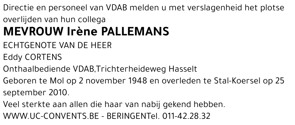 Irène Pallemans
