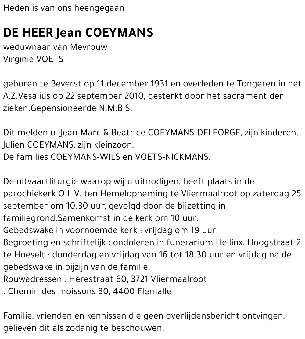 Jean Coeymans