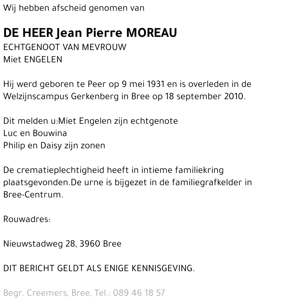 Jean Pierre Moreau