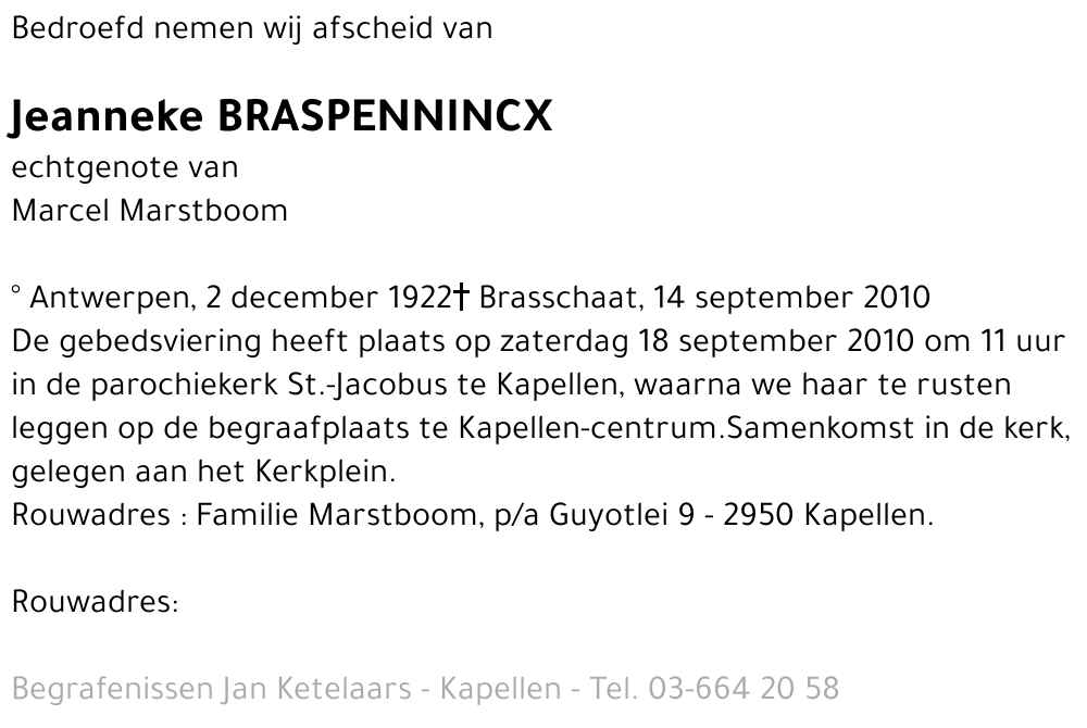 Jeanneke Braspennincx