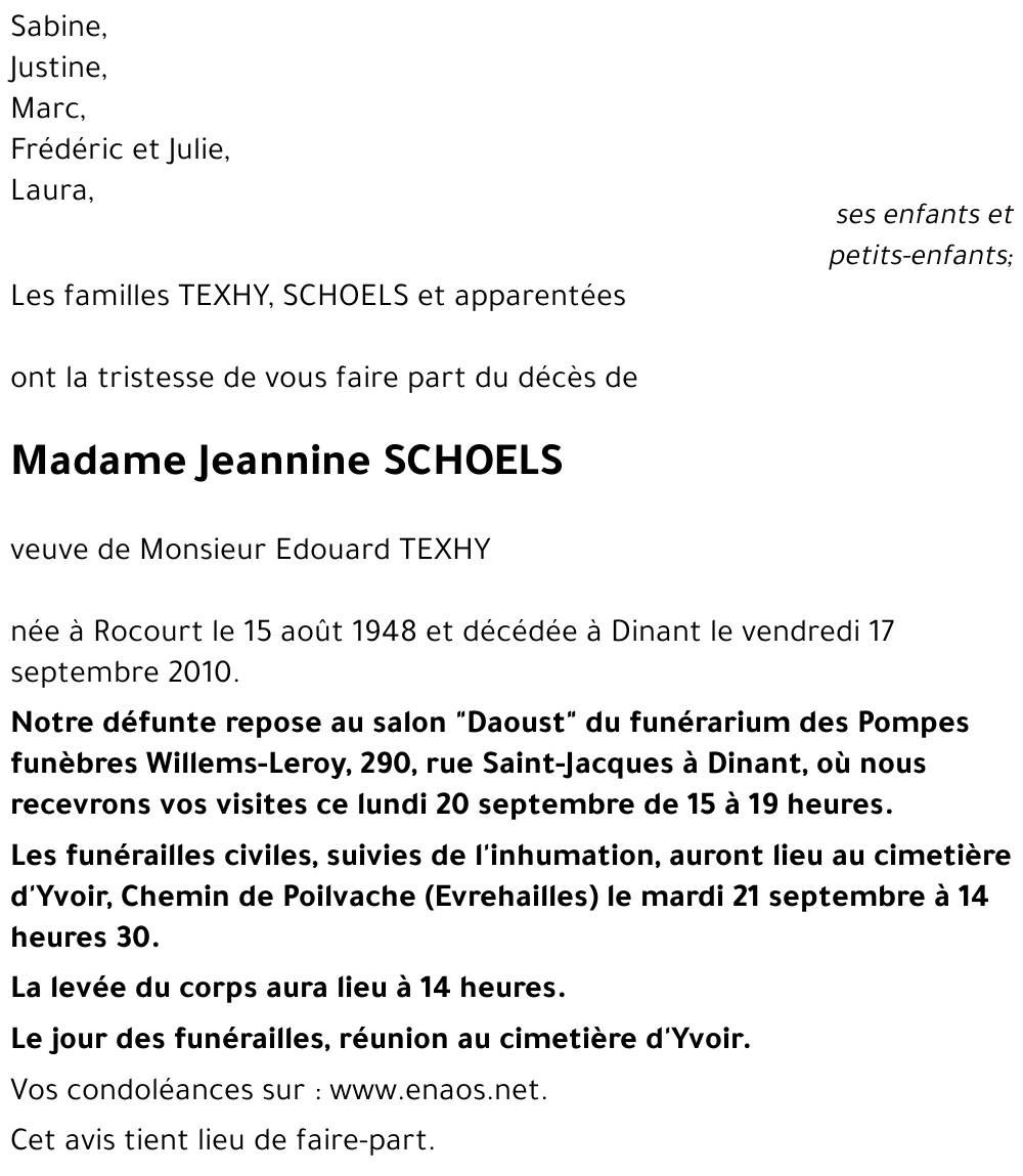 Jeannine SCHOELS