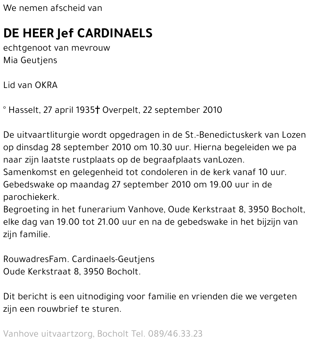 Jef Cardinaels