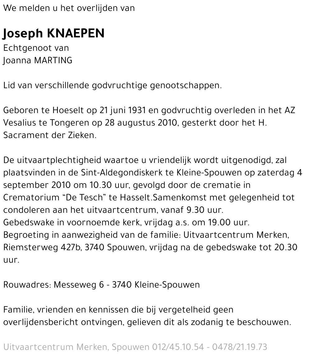 Joseph Knaepen