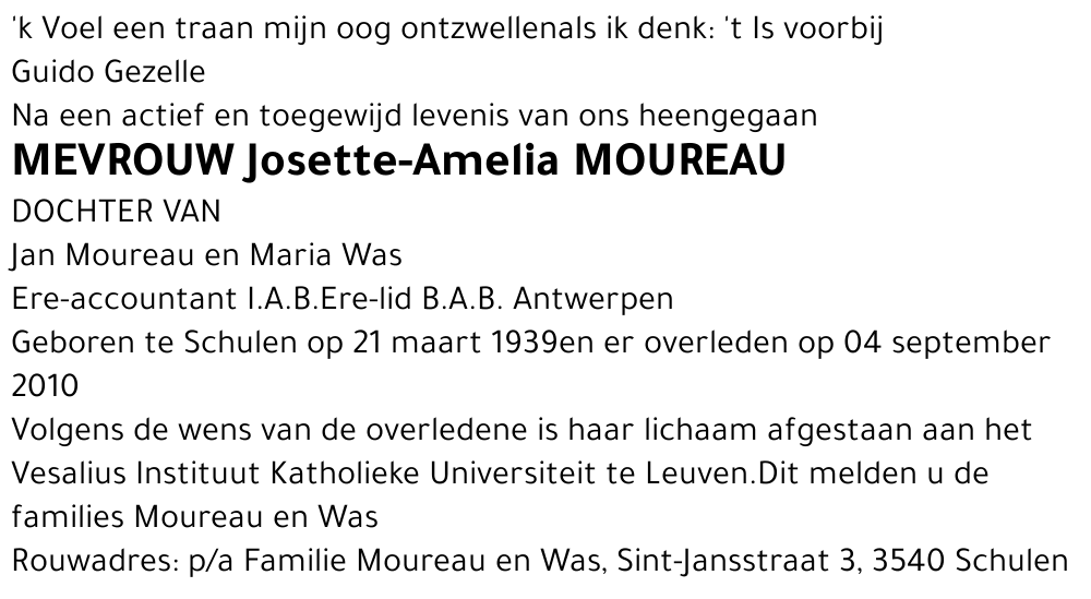 Josette-Amelia Moureau