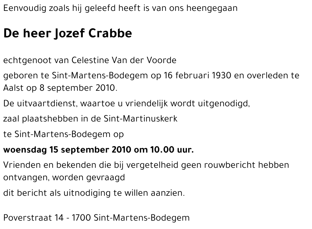 Jozef Crabbe