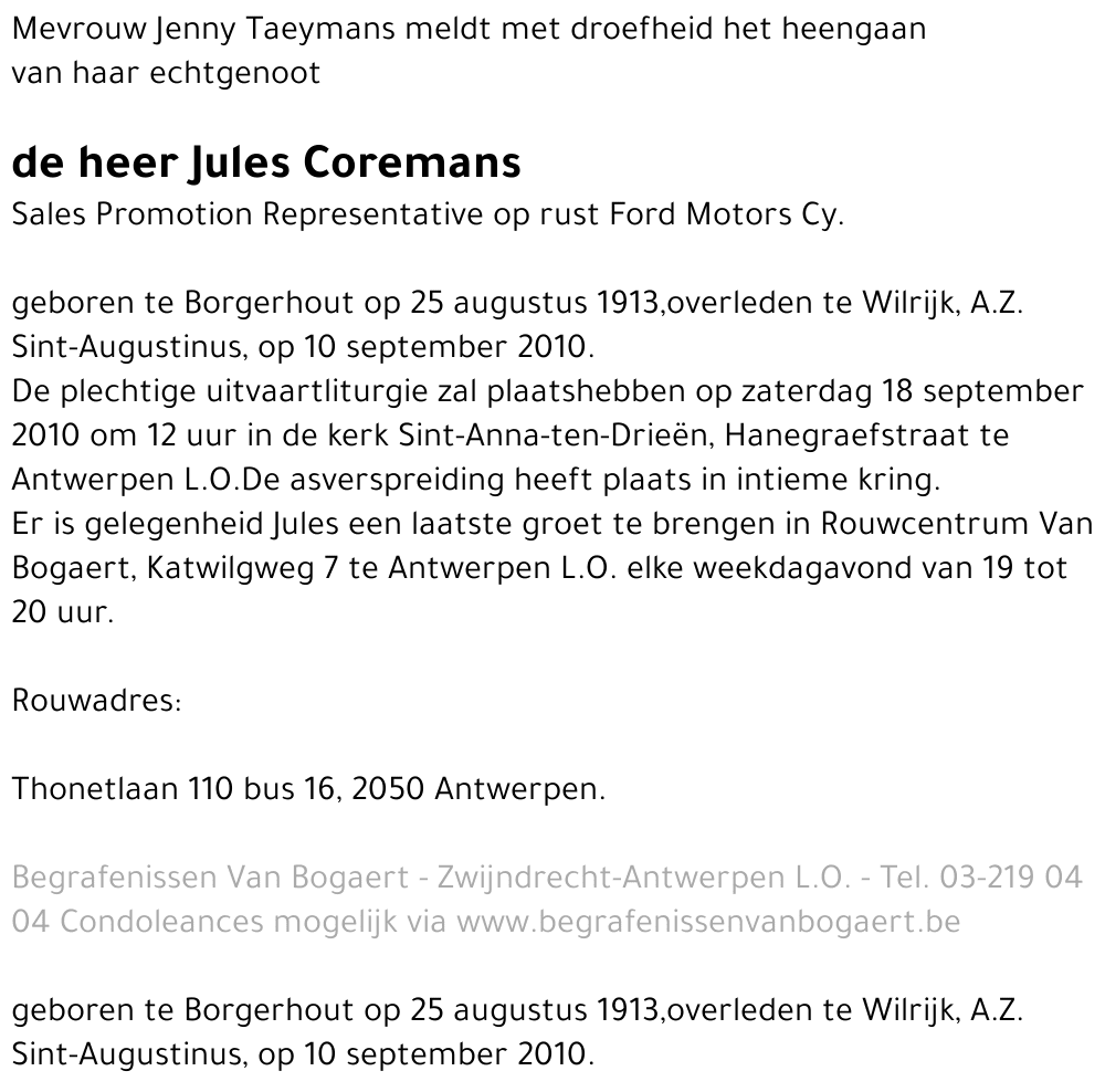 Jules Coremans