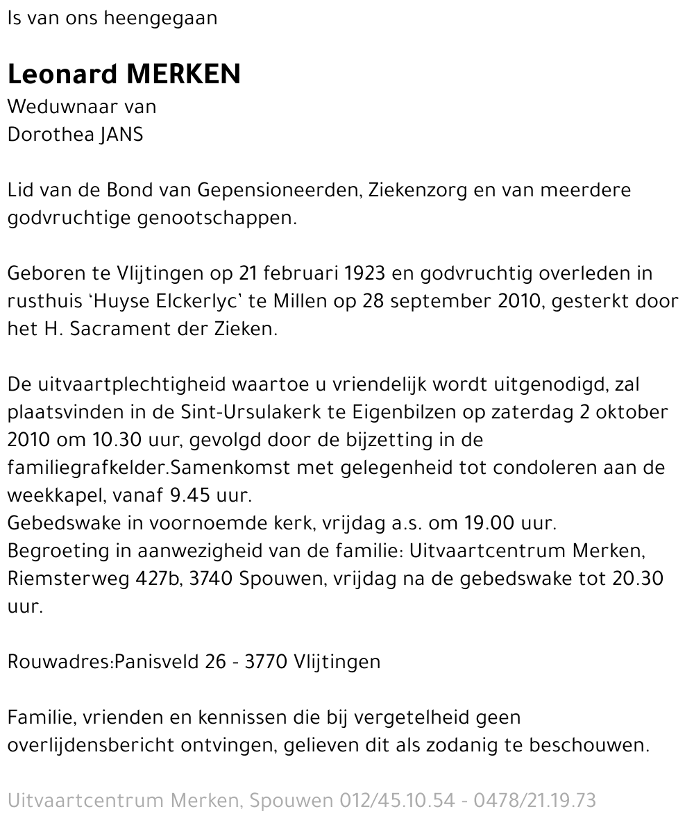 Leonard Merken