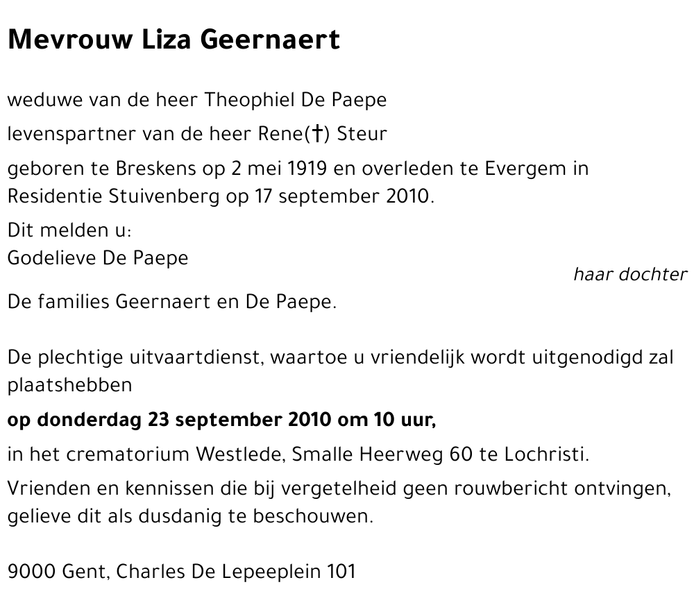 Liza Geernaert