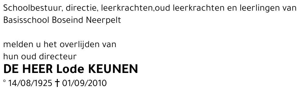 Lode Keunen