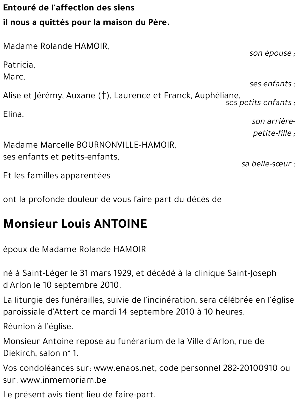 Louis ANTOINE
