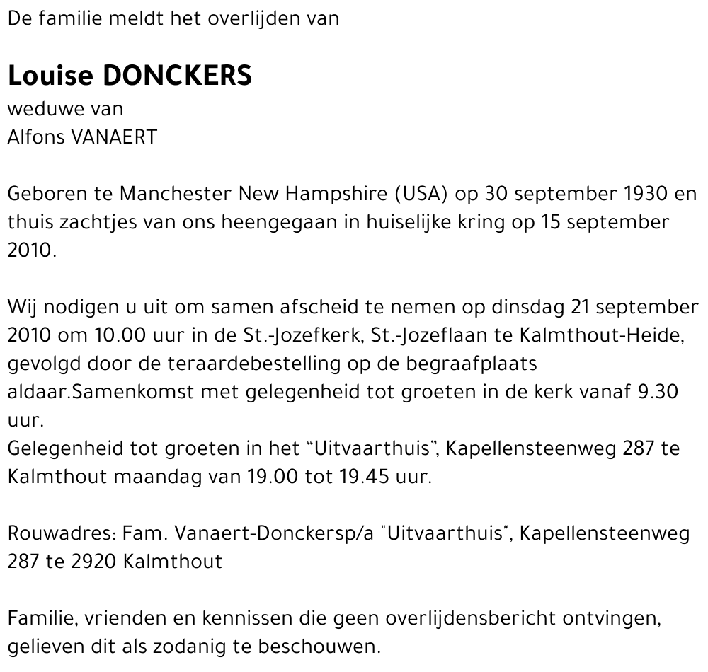 Louise DONCKERS